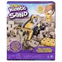 Kinetic Sand Dig N' Demolish rinkinys su 1 svaru žaidimo smėlio ir žaisliniu sunkvežimiu, sensorinis žaislas vaikams nuo 5 metų