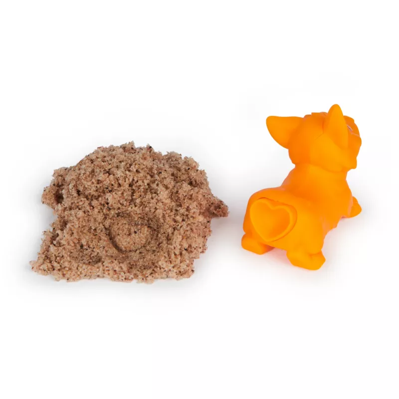 Sensorinis kinetinis smėlio rinkinys vaikams Spinmaster Kinetic Sand Doggie Dig su formele, įvairiaspalvis, nuo 5 metų
