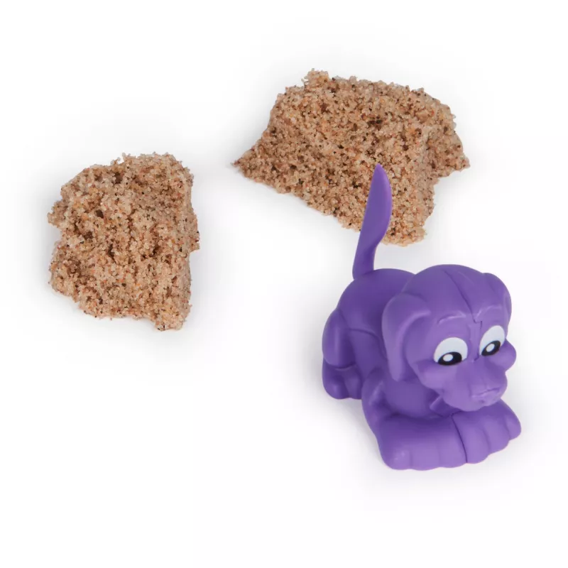 Sensorinis kinetinis smėlio rinkinys vaikams Spinmaster Kinetic Sand Doggie Dig su formele, įvairiaspalvis, nuo 5 metų