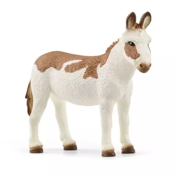Schleich American Spotted Donkey žaislinis asiliukas rudas baltas 13961
