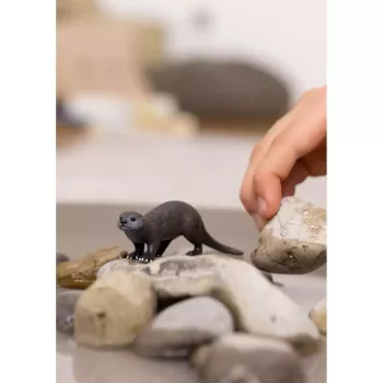 Figūrėlė Schleich Ūdra modelis 14865, ruda, Schleich WILD LIFE kolekcinė gyvūnėlio figūrėlė