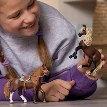 Schleich HORSE CLUB Peruvian Paso Kume, 5 metų, Arkliai, Ruda, Balta, Plastikas