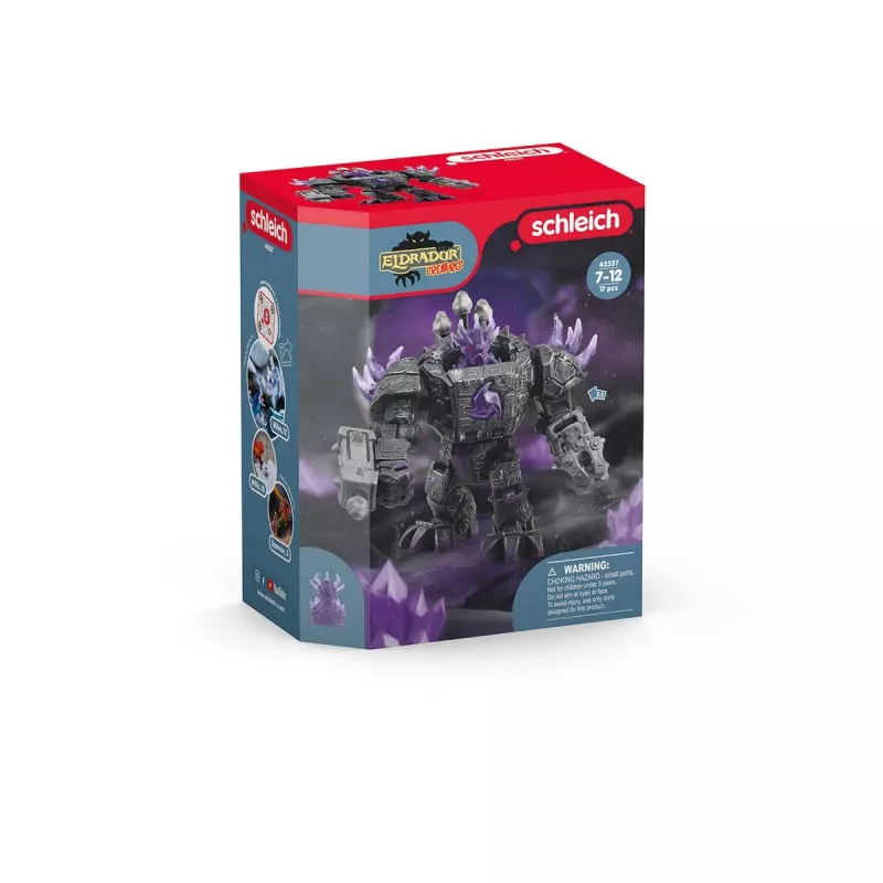 Schleich ELDRADOR CREATURES Šešėlių Valdovas Robotas su Miniatiūriniu Padaru Juodas