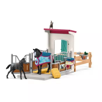 schleich HORSE CLUB Arklidė su kumele ir kumeliuku