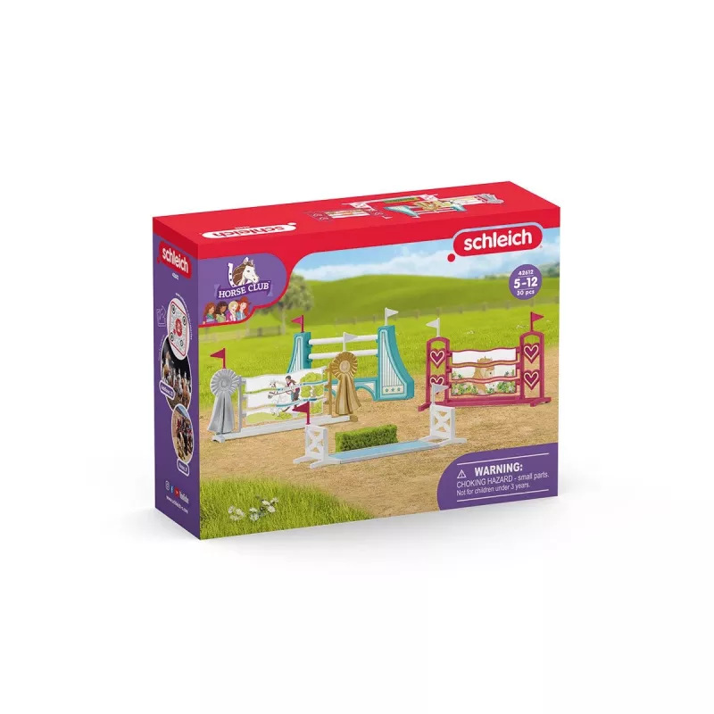 Tvorų ir kliūčių rinkinys žirgų figūrėlėms Schleich HORSE CLUB 42612 Įvairiaspalvis