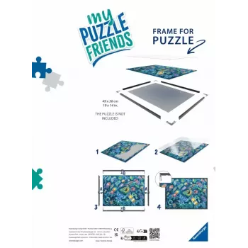 Paveikslėlio rėmelis dėlionėms Ravensburger 17901 – juodas, nuo 12 metų