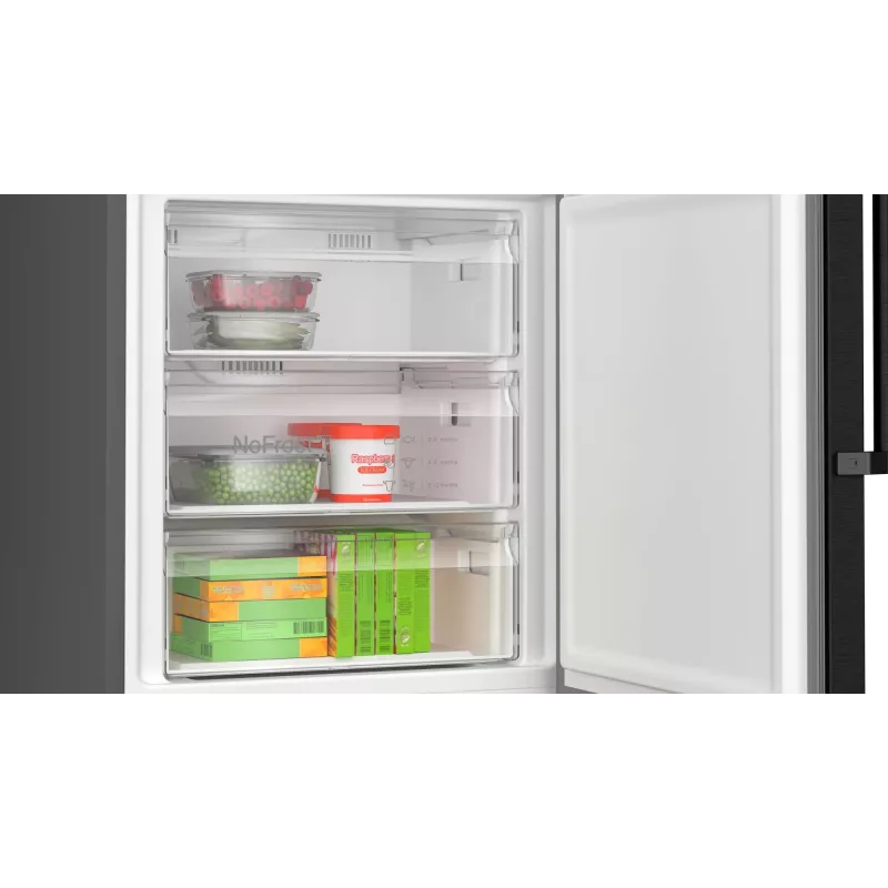 Bosch Serie 4 KGN49VXCT šaldytuvas-šaldiklis laisvai pastatomas 440 L nerūdijantis plienas