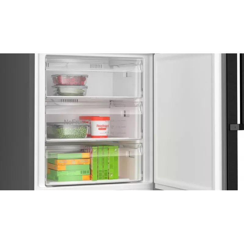 Bosch Serie 4 KGN49VXCT šaldytuvas-šaldiklis laisvai pastatomas 440 L nerūdijantis plienas