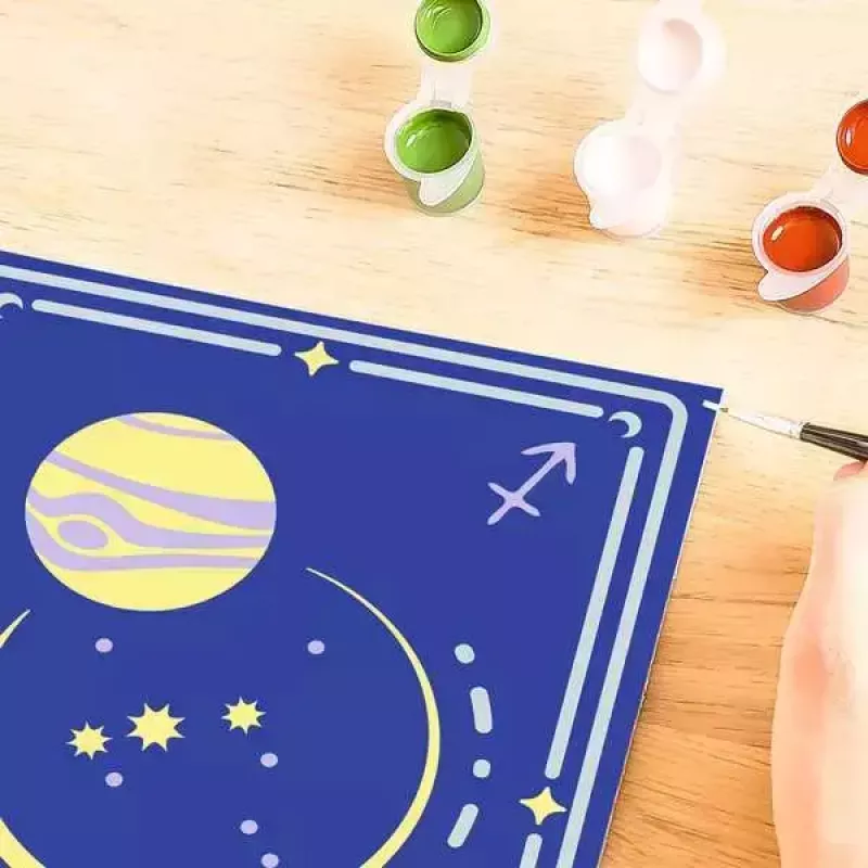 Tapybos pagal numerius rinkinys Ravensburger CreArt – Šaulio zodiako ženklas, modelis 23741