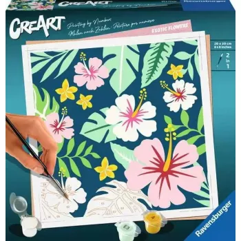 Spalvinimo rinkinys Ravensburger CreArt – Egzotiniai augalai (23729) piešk pagal skaičius