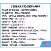 Konstrukcinis žaislas Cobi Cessna 172 Skyhawk White statybinis rinkinys