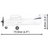 Konstrukcinis žaislas Cobi Cessna 172 Skyhawk White statybinis rinkinys