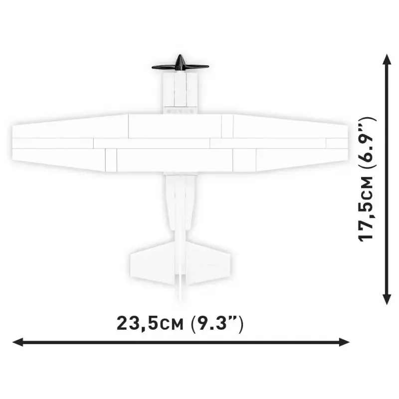 Konstrukcinis žaislas Cobi Cessna 172 Skyhawk White statybinis rinkinys