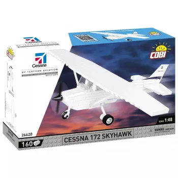 Konstrukcinis žaislas Cobi Cessna 172 Skyhawk White statybinis rinkinys