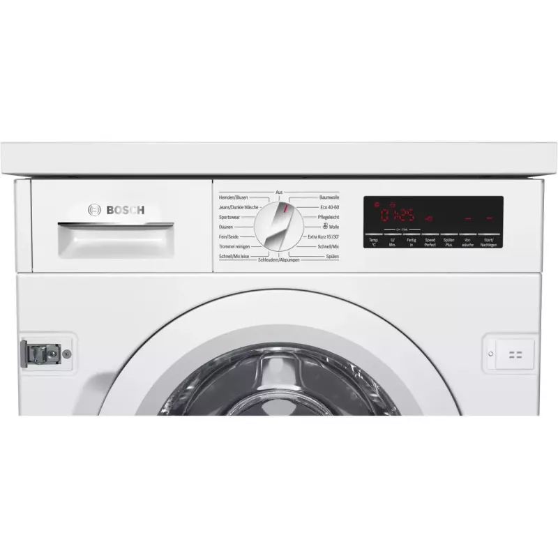 Bosch Serie 8 WIW28443 įmontuojama skalbyklė 8 kg 1400 aps./min balta