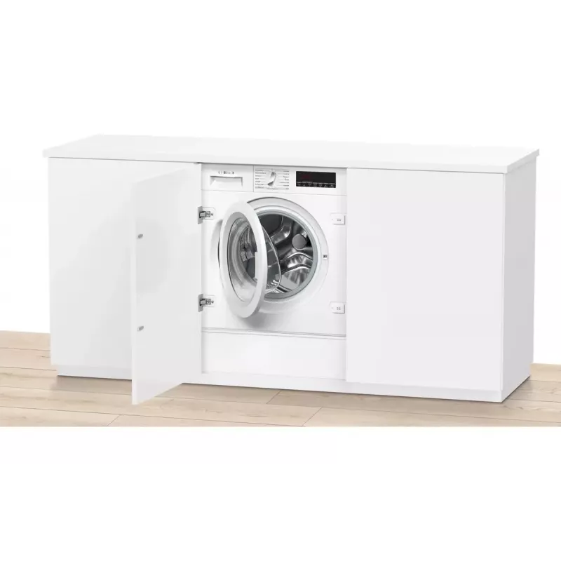 Bosch Serie 8 WIW28443 įmontuojama skalbyklė 8 kg 1400 aps./min balta