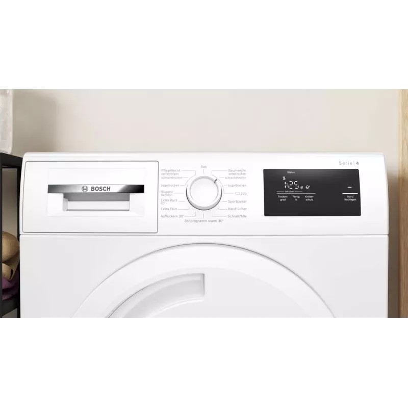 Bosch Serie 4 WTH83003 džiovintuvas Laisvai pastatomas Priekinis pakrovimas 7 kg Baltas