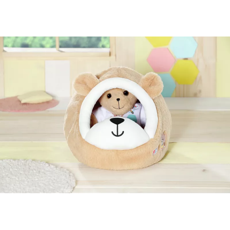 Minkštas meškos urvas lėlėms ZAPF creation BABY born – pliušinis priedas žaidimams