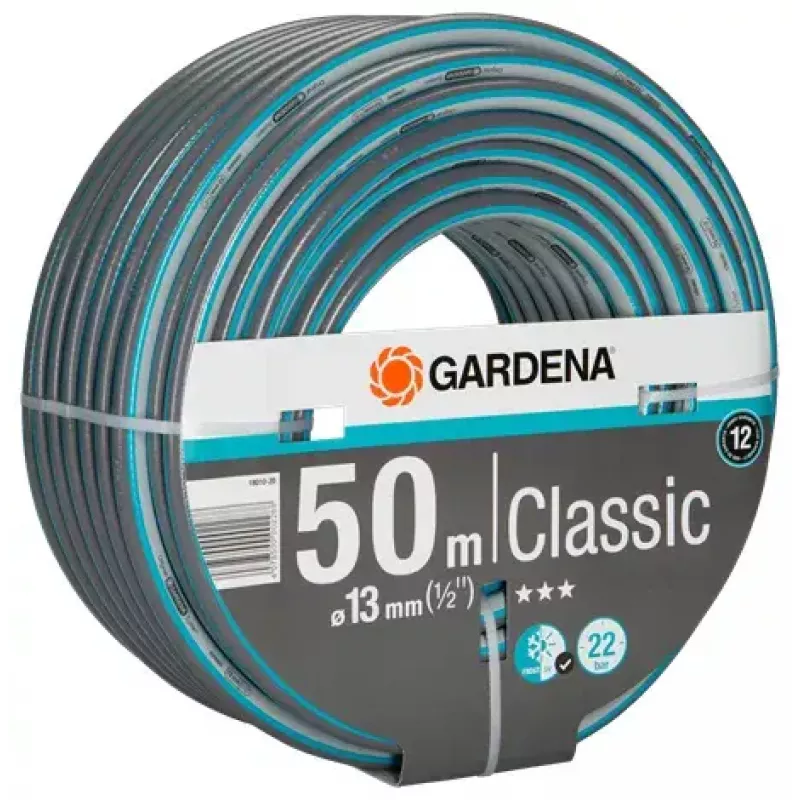 Sodo žarna Gardena 18010-20 50 m Antžeminė PVC Pilka Turkio