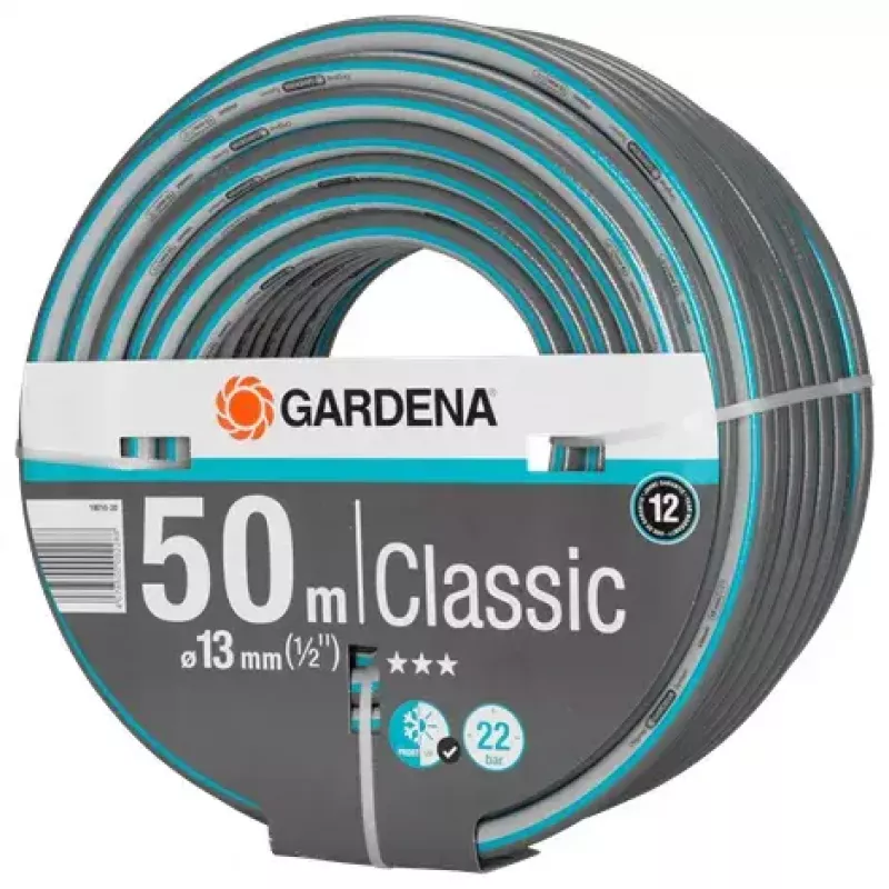Sodo žarna Gardena 18010-20 50 m Antžeminė PVC Pilka Turkio