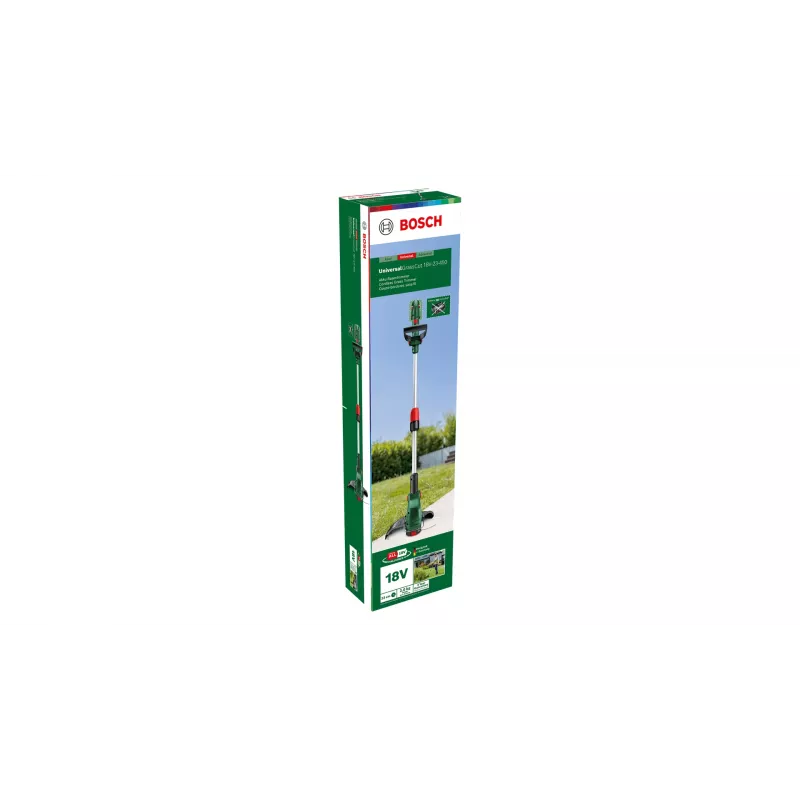 Bosch UniversalGrassCut 18V-26-500 26 cm baterijinis žoliapjovė, juoda, žalia