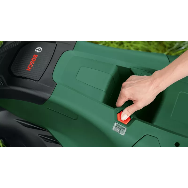 Elektrinė vejapjovė Bosch AdvancedRotak 40-650 – 1800 W, 40 cm pjovimo plotis, žalia/juoda