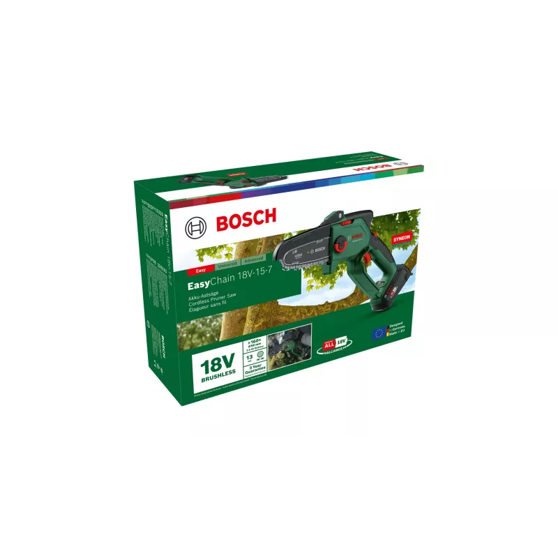 Bosch EasyChain 18V-15-7 Juodas, Žalias