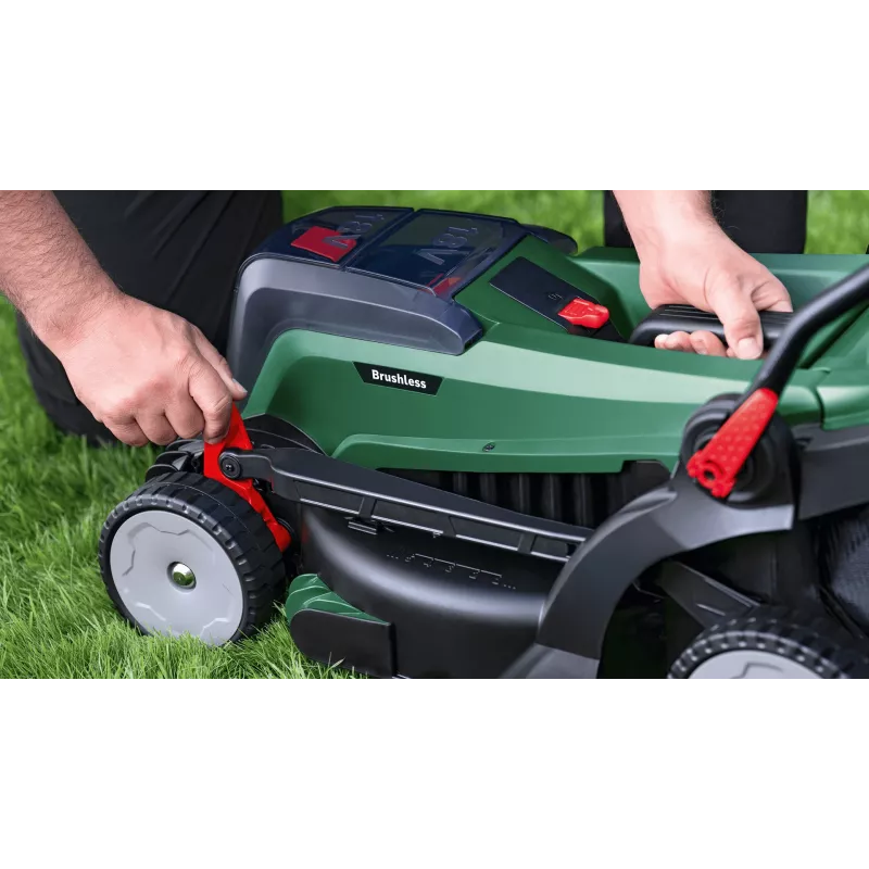 Bosch 37-550 akumuliatorinis vejapjovė su vaikščiojimu, juoda, žalia