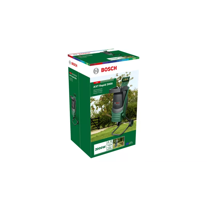 Bosch AXT RAPID 2000 sodo smulkintuvas 2000 W Pjovimo sistema