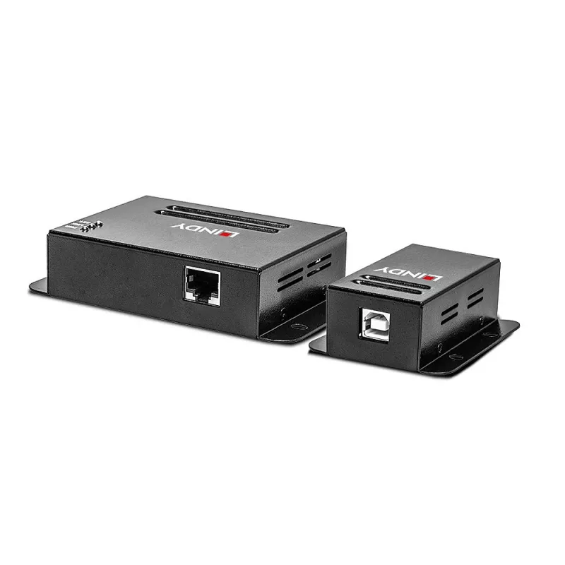 Lindy 50m 4 prievadų USB 2.0 Cat.6 prailgintuvas, tinklo siųstuvas ir imtuvas, 50 m, 480 Mbit/s, Cat5, Cat5e, Cat6, NS1021, fosforinis bronzas