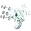 MEGA Microsoft Xbox 360 replikos konstravimo rinkinys su šviesomis (1342 detalės) kolekcininkams