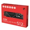SSD M.2 512 GB ADATA XPG GAMMIX S70 BLADE – PCIe 4.0 NVMe, Skaitymas 7400 MB/s, Rašymas 2600 MB/s