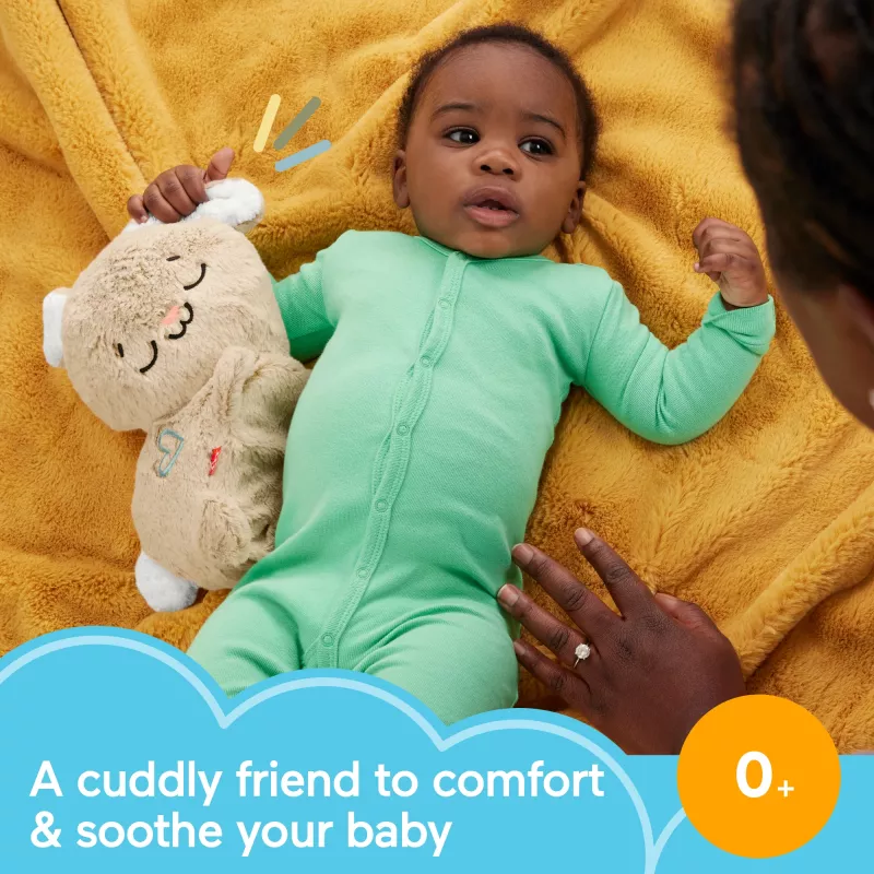 Fisher-Price Soothe & Settle Bunny – Pliusinis zuikis su garsų mašina ir judesiu