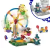 MEGA Pokémon Ferris Wheel Fun statybinis žaislų rinkinys su 4 veikėjų figūrėlėmis (393 detalės) vaikams