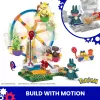 MEGA Pokémon Ferris Wheel Fun statybinis žaislų rinkinys su 4 veikėjų figūrėlėmis (393 detalės) vaikams