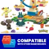 MEGA Pokémon Ferris Wheel Fun statybinis žaislų rinkinys su 4 veikėjų figūrėlėmis (393 detalės) vaikams