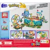 MEGA Pokémon Ferris Wheel Fun statybinis žaislų rinkinys su 4 veikėjų figūrėlėmis (393 detalės) vaikams
