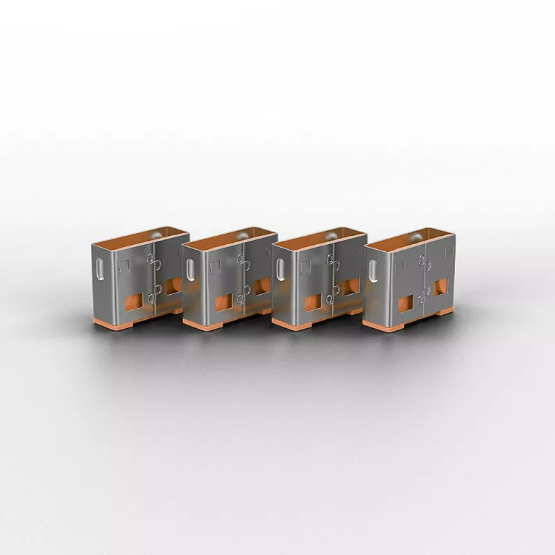 USB prievadų blokatorius Lindy USB Port Blocker, 4 vnt., oranžinė spalva