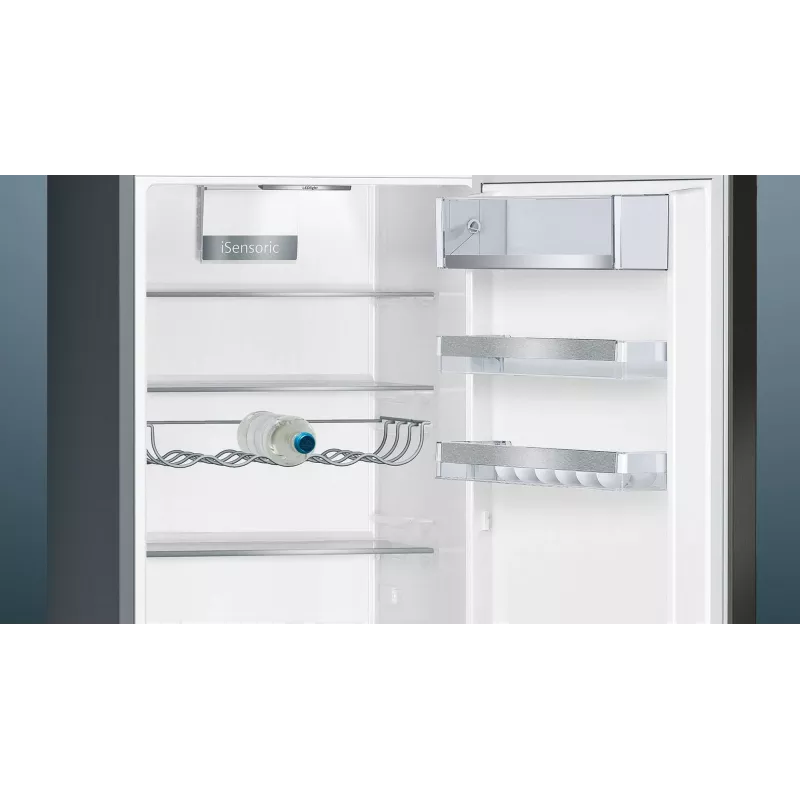 Šaldytuvas-šaldiklis Siemens iQ500 KG39E8XBA, 343 L, juodas, nerūdijantis plienas