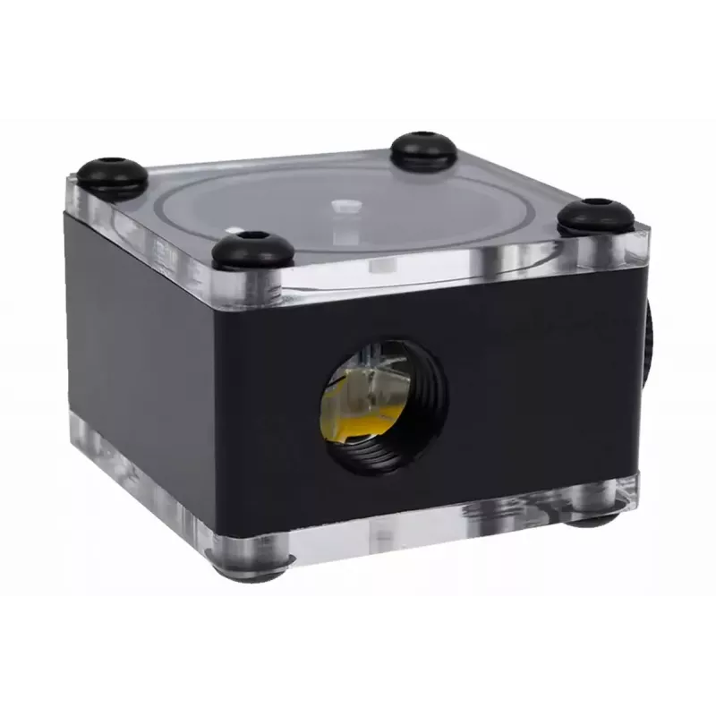 Alphacool Eisfluegel srauto indikatorius G1/4, kvadratinis, acetalas, juodas