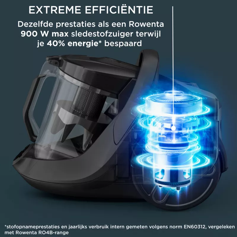 Rowenta Green Force RO7C36 2.5 L Cilindrinis dulkių siurblys sausam valymui 500 W be maišelio