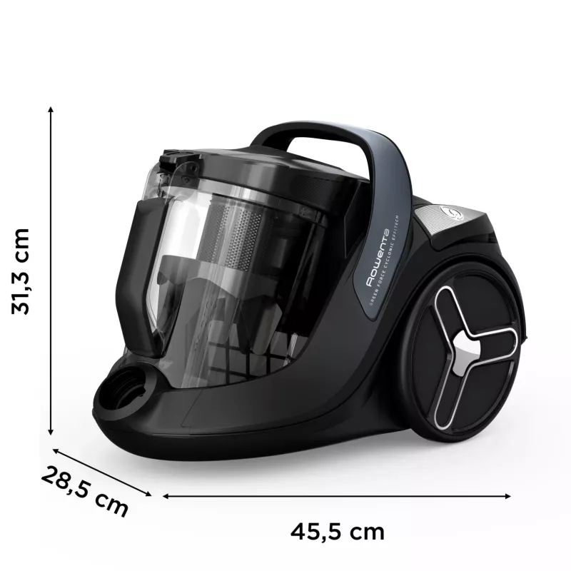 Rowenta Green Force RO7C36 2.5 L Cilindrinis dulkių siurblys sausam valymui 500 W be maišelio