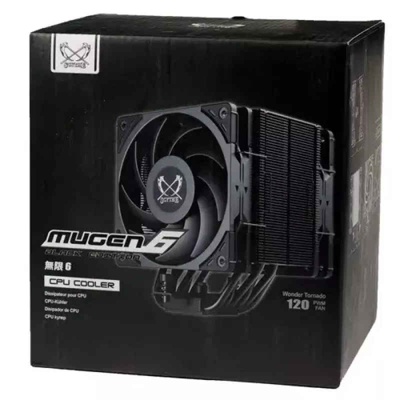 Aušintuvas Scythe Mugen 6 Dual Fan Black Edition 12 cm 300-2000 RPM