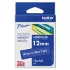 Lipnių juosta Brother TZe535 12mm balta ant mėlynos