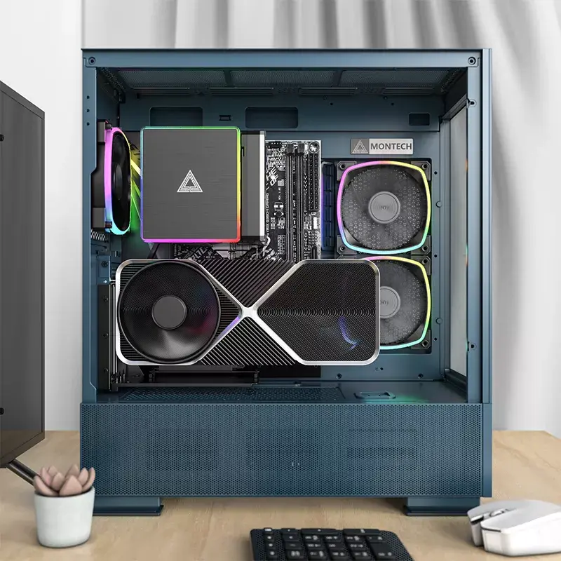 PC korpusas Montech SKY TWO Midi Tower Blue