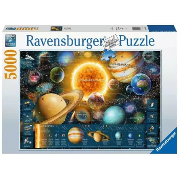 Dėlionė Ravensburger Saulės sistema 5000 dalių – Ravensburger 5000 dalių planetų sistemos dėlionė