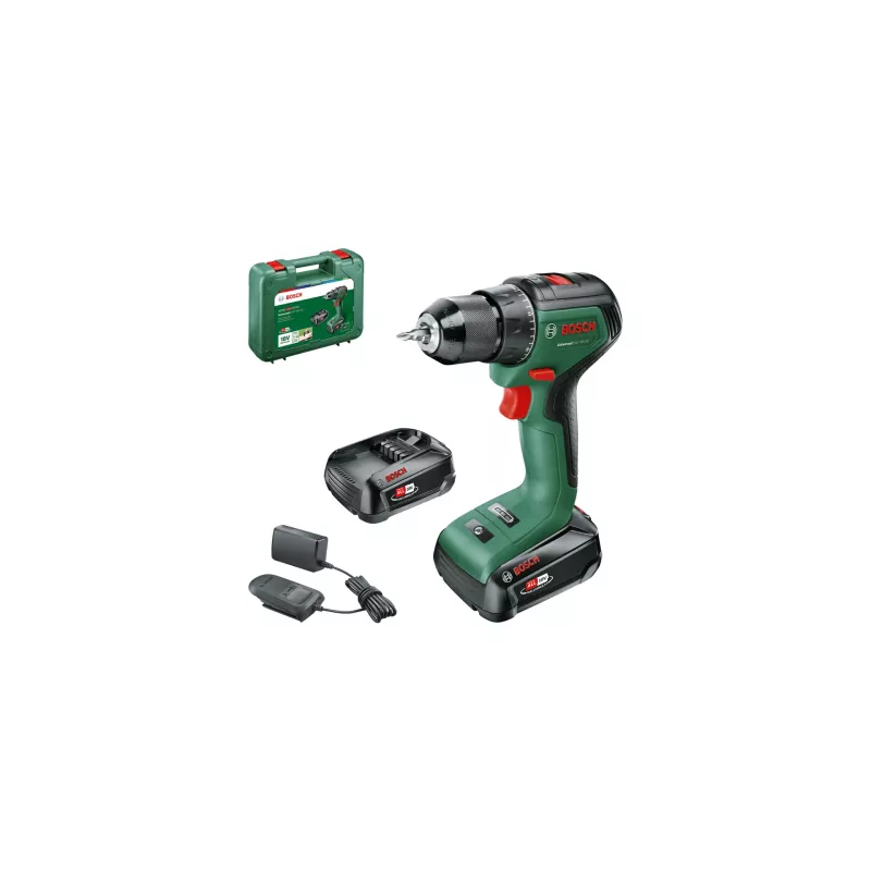 Bosch Universal Drill 18V-60 1900 RPM Bepakelis 1.3 kg Juoda, Žalia
