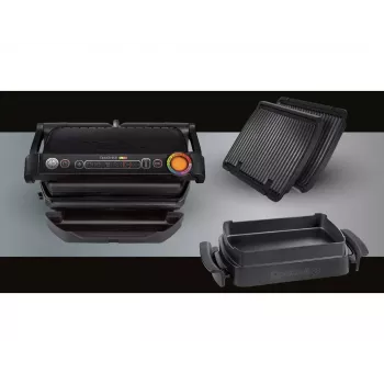 Kontaktinė grilio keptuvė Tefal GC7148 — 2000 W, nerūdijančio plieno korpusas, reguliuojamas termostatas
