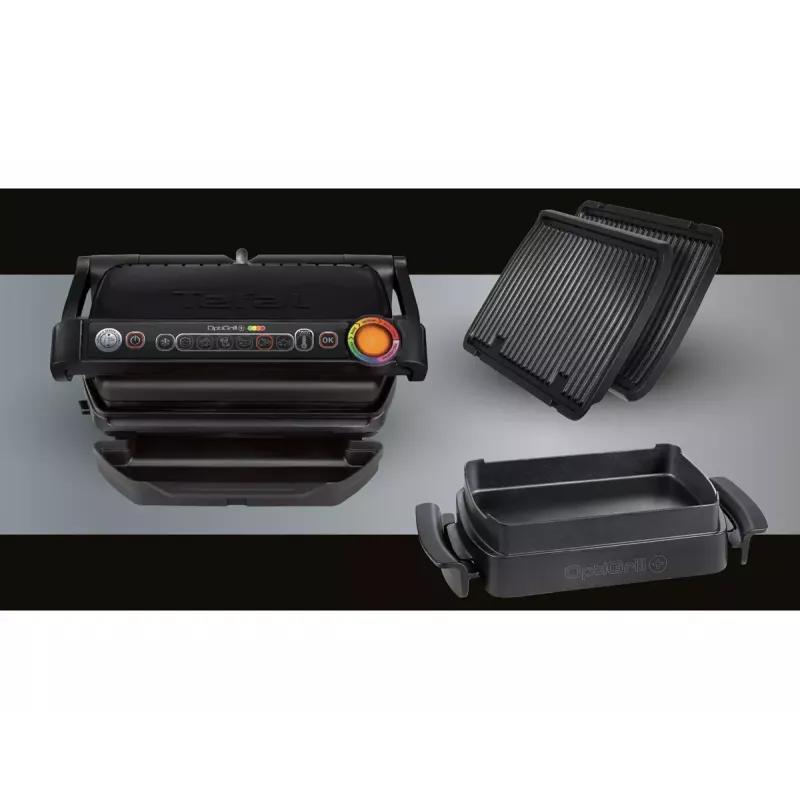 Kontaktinė grilio keptuvė Tefal GC7148 — 2000 W, nerūdijančio plieno korpusas, reguliuojamas termostatas