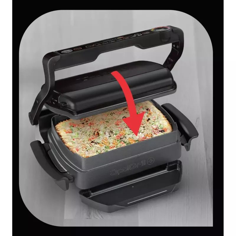 Kontaktinė grilio keptuvė Tefal GC7148 — 2000 W, nerūdijančio plieno korpusas, reguliuojamas termostatas